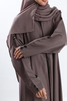 عباية بيج كريب ياباني ناعم بأزرار