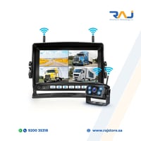 نظام كاميرا رقمية لاسلكية 4CH مع شاشة DVR مقسمة لل...