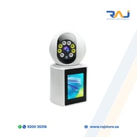 كاميرا مراقبة ذكية مع شاشة مدمجة لمراقبة الأطفال و...