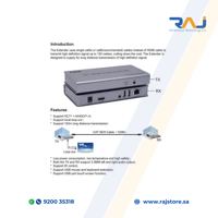 موسع وناقل HDMI KVM 4K عبر الإيثرنت لمسافة 120 متر