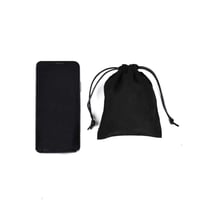 مجموعة (12) كيس قماش مخمل اسود فاخر مع حبل للاغلاق...