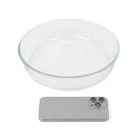 صينية زجاجية شفافة للحلويات والمعجنات | 26 سم