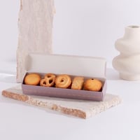 علب ورقية مستطيلة فاخرة بلون بنفسجي مع غطاء متصل -...