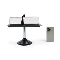 صينية تقديم بقاعدة مرتفعة و غطاء شفاف - لون أسود |...