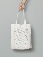 توت باق أنيق بنقشة زهور - لون بيج