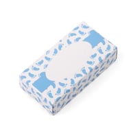 مجموعة (12) علبة مناديل لتوزيعات المواليد - أزرق