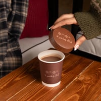 مجموعة(12) غطاء أكواب ورقية بثيم شتوي "شتاء وسمرة"...