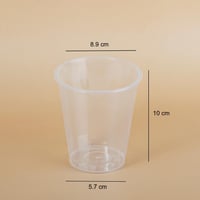مجموعة (25) كوب بلاستيك شفاف | 12 انز