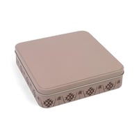 علب معدنية مربعة بالنمط النجدي باللون البني | 19.7...