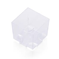 علبة اكريليك مربعة شفافة فاخرة للتقديمات -(24) حبة...