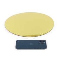 مجموعة (6) قواعد كيك دائرية بلون ذهبي فاخر |30 سم