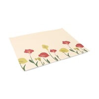 مجموعة (12) لباد سفرة مائدة بتصميم أزهار باللون ال...