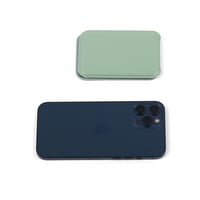 مرآة جلد فاخرة مستطيلة لون أخضر-(6)| 10*7سم