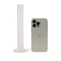 فازة ورد زجاجية اسطوانية شفافة - كبير