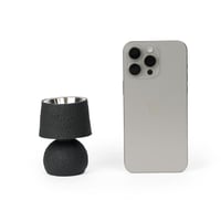 مبخرة سيراميك فاخرة بقاعدة دائرية - لون أسود