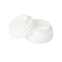 غطاء بلاستيك للأكواب لون أبيض -(50) | 6 انز