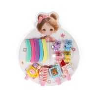 مجموعة (6) بكلات شعر مزخرفة برسومات جميلة