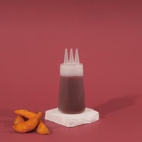 علبة شفافة لتوزيع الكاتشب والصوصات بثلاث فتحات - 1...