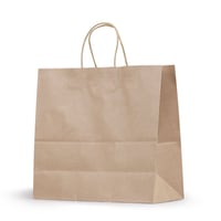 مجموعة (12) كيس ورق عرضي بني