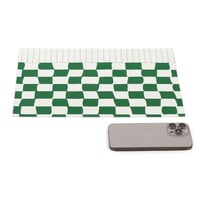 ورق زبدة للساندوتش بثيم مربعات لون أخضر - (100) حب...