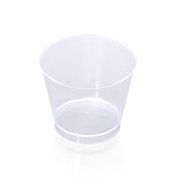 كوب بلاستيك بغطاء منفصل شفاف للتقديمات -(25) حبة |...