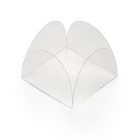 مقسمات بلاستيك شفافة - (12) حبة | 4*4*3 سم