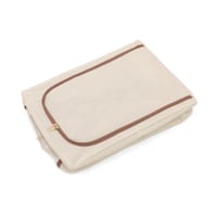 صندوق تخزين قماشي قابل للطي بنافذة شفافة لون بيج |...