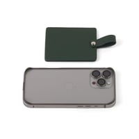 مرآة بغطاء جلد فاخرة مستطيلة الشكل لون بني - (6) ح...