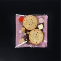 مجموعة (100) كيس شفاف للكوكيز والحلويات - وردي بنق...