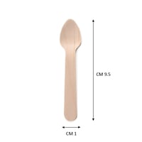 مجموعة (50) ملاعق خشبيه - 9.5سم