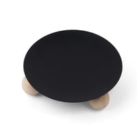 صحن تقديم للمناسبات بأرجل خشبية دائرية لون أسود |...