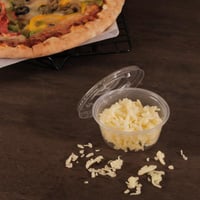 مجموعة (50) علب بلاستيك شفاف بغطاء للصوصات | 70مل