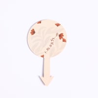 تغريسات الأطعمة بثيم العيد "عيدكم مزهر " لون بيج -...