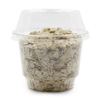 مجموعة (25) اكواب بلاستيك شفاف بغطاء | 9 انز