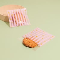 مجموعة(100) كيس شفاف ثلجي للكوكيز والحلويات - وردي...