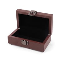 علبة بخور خشبية فاخرة بقفل معدني