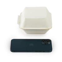 صندوق برجر أبيض- (500) حبة