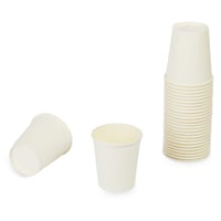 كرتون (1000) كوب ورق أبيض فاخر | 7 انز