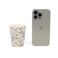 مجموعة (10) أكواب ورقية بطباعة أغصان | 9 أنز