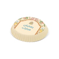 مجموعة(12) غطاء كاسات" رمضان مبارك " باللون بيج ال...