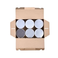 مجموعة (6) علبة كرتونية لعلب البلاستيك بنافذة من ج...