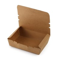 علب ورق كرافت بني بغطاء متصل - (200) حبة | 30 انز
