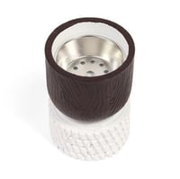 مبخرة بتصميم عصري بقاعدة لون ابيض | 6.3*9 سم