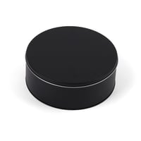 علبة معدنية دائرية بغطاء فاخرة لون أسود- (1) حبة