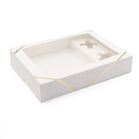 مجموعة (6) علب للفطائر والحلويات والتمريه بنافذة ش...