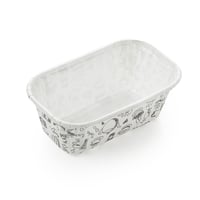 ورق كب كيك ابيض مستطيل برسومات مخبوزات - (6) |8*4*...