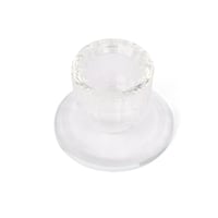 شمعدان كريستال أسطواني بقاعدة دائرية