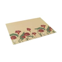 مجموعة (12) لباد سفرة مائدة بتصميم مجموعة أزهار با...