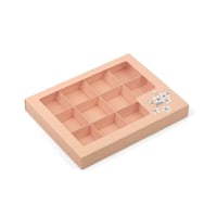 علبة فاخرة لتقديم الشوكولاته بنافذة شفافة لون زهري...