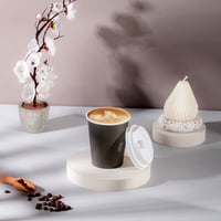 مجموعة (50) كوب ورق أسود فاخر | 9 انز